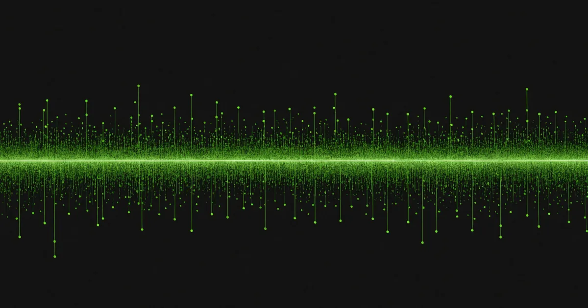 Abstract visualization of signal versus noise in operational telemetry